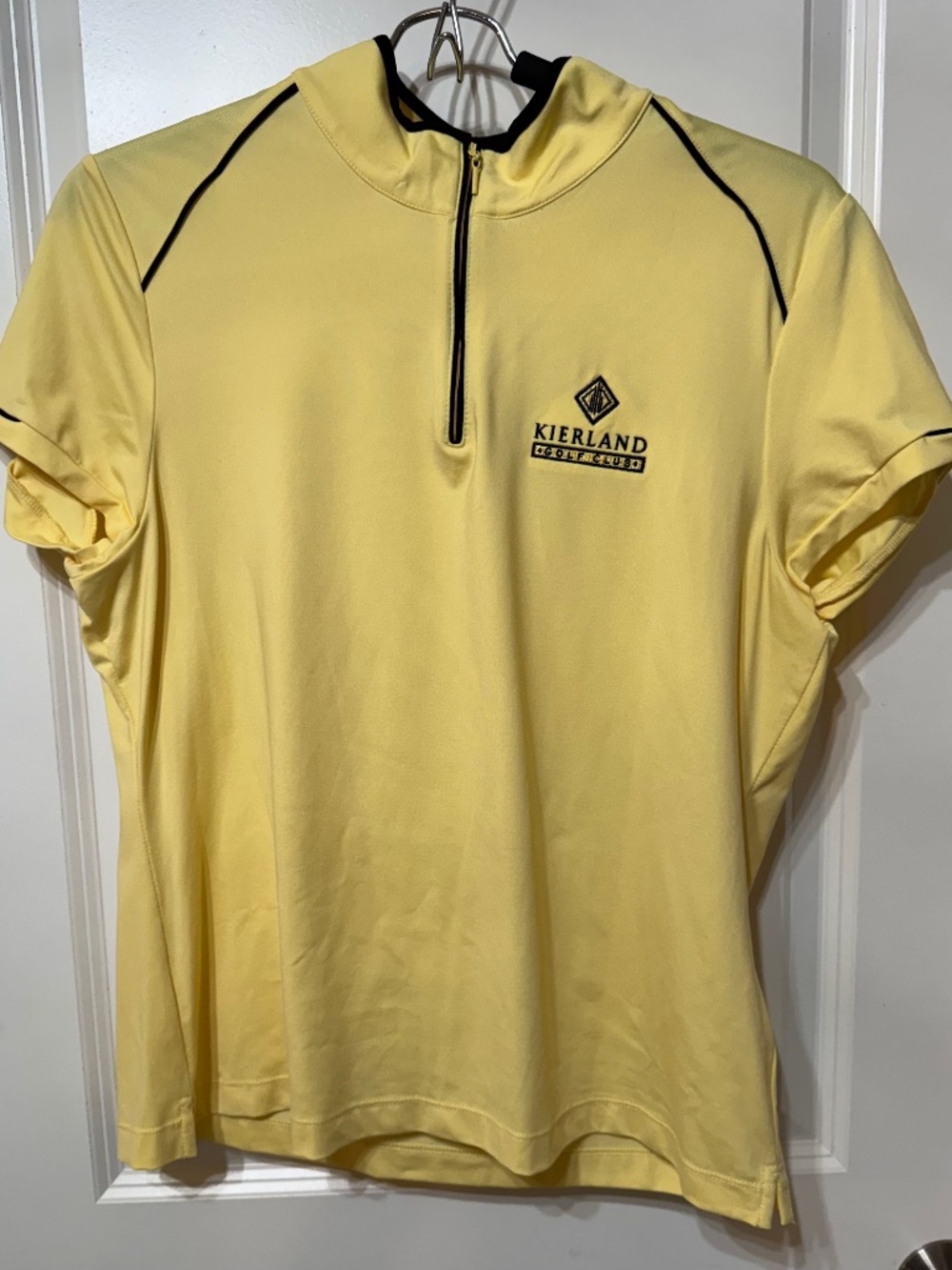 ⛳ EP Pro Tour Tech Women’s L Yellow Kierland Golf Club Quarter Zip Polo